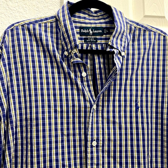 Ralph Lauren men’s button up collard size large - Picture 2 of 5